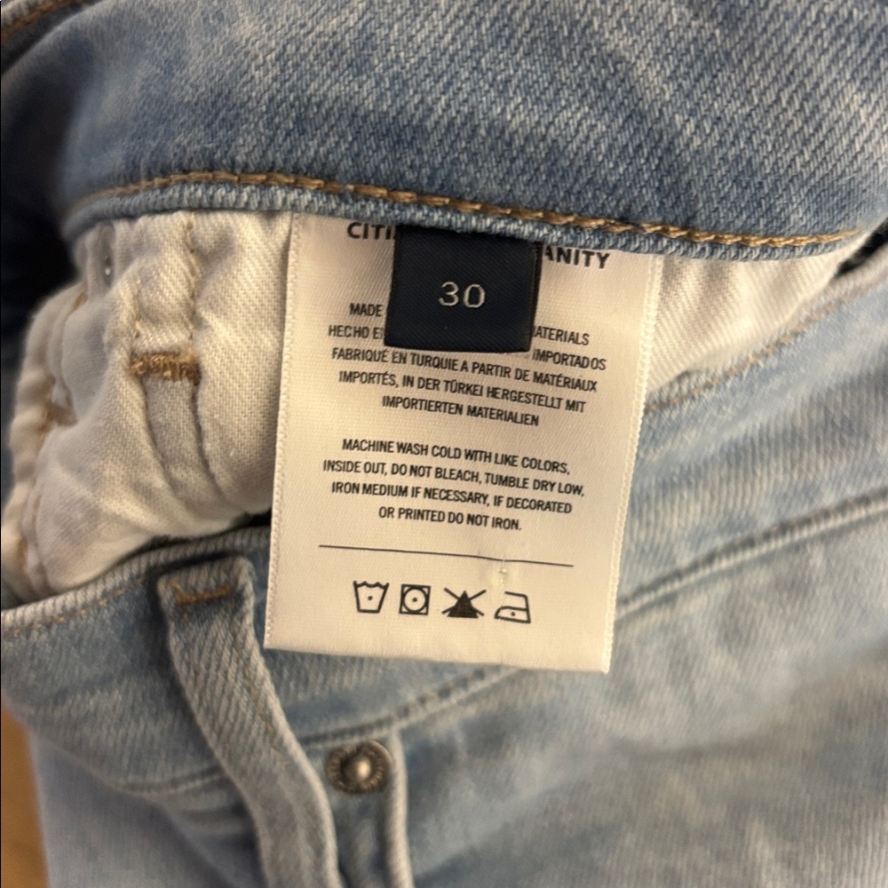 Citizens Of Humanity Lyra cropped wide leg jeans size 30 - Picture 8 of 10
